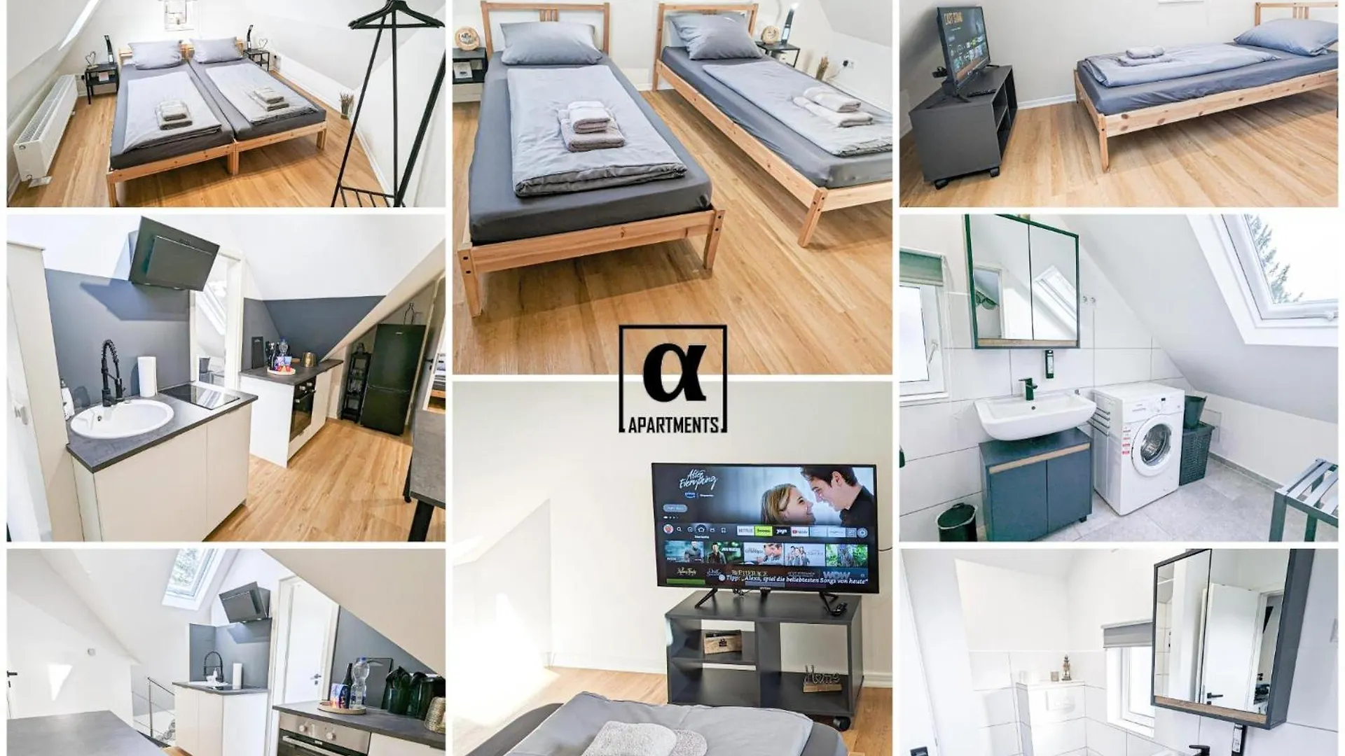 Alfa Stuttgart 3Br 5 Beds Netflix Inet Ebk Wasen Apartment Nahe Daimler L Bathroom L Kitchen L Wifi & Smarttv L 3 Zimmer 5 Betten L Kueche L Duschbad